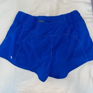 Blue lululemon shorts